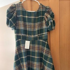 Ivy City Holly Plaid Flare Dress